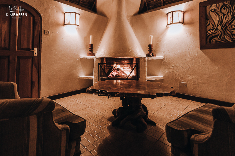 Chui Lodge indoor Fire place