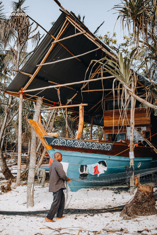 Dhow building Nungwi Village Zanzibar