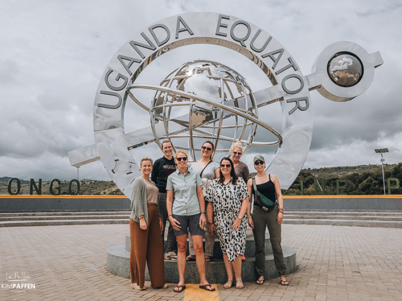 Uganda Equator Sign Queen Elizabeth National Park