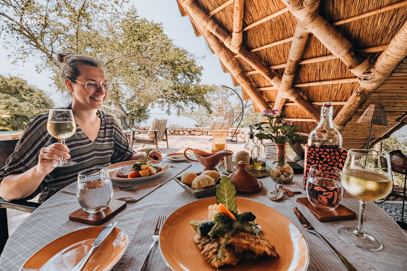 Great food at Nile Safari Lodge Uganda