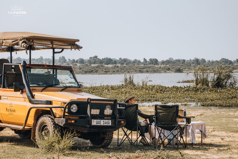 Game Drive open safari vehicle Murchison Falls Uganda