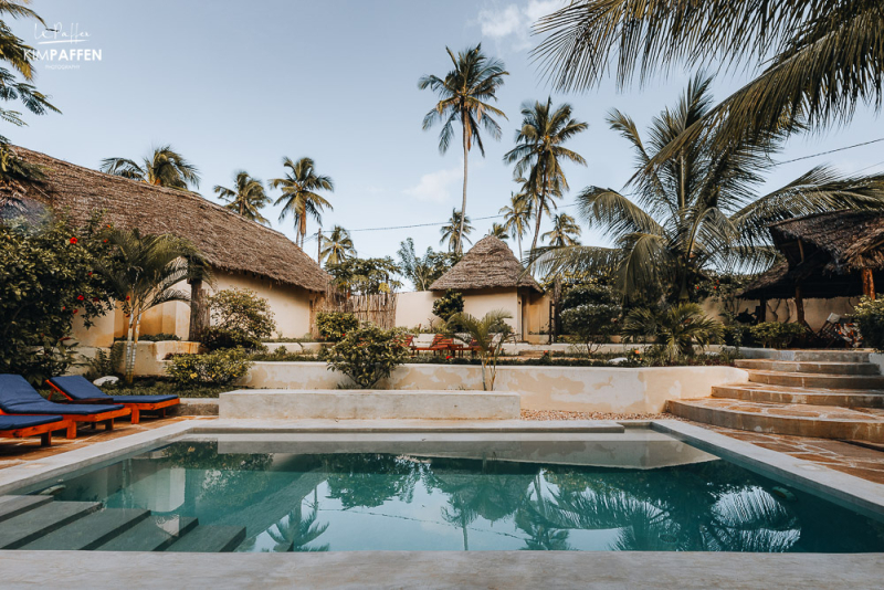 swimming pool Hekaya Zanzibar at Pingwe Beach