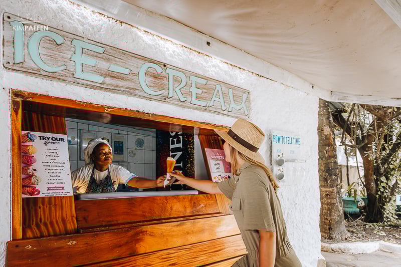 Ice Cream Bar at Nomad Beach Resort in Diani Beach Kenya