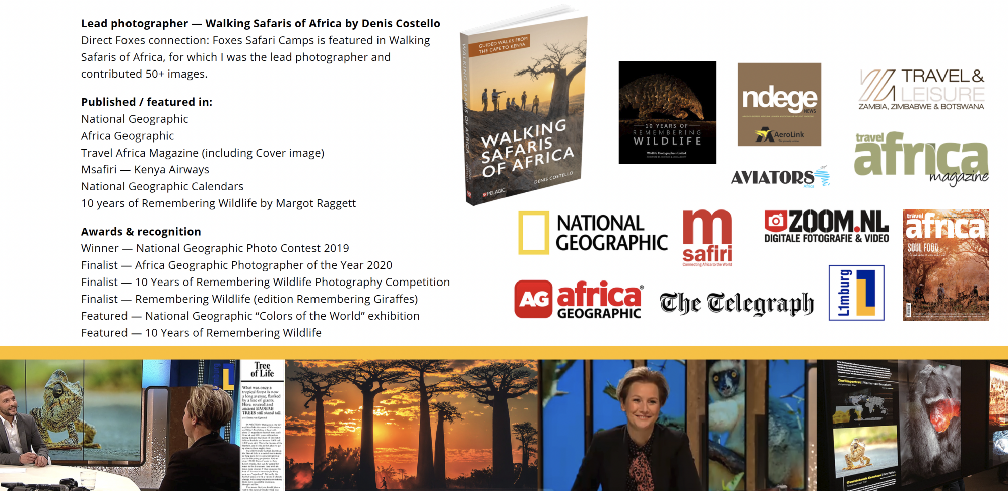 Published, Awarded & Trusted in African Safari Storytelling Kim Paffen is Published, Awarded & Trusted in African Safari Storytelling
