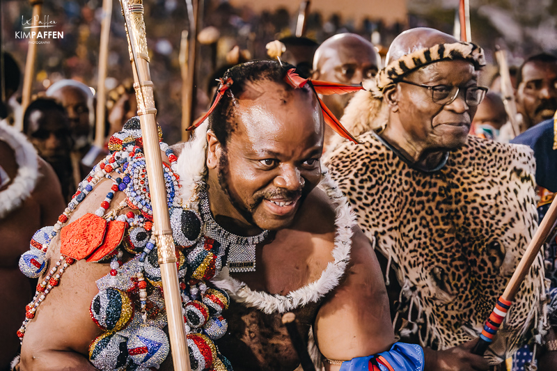 King Mswati III and Jacob Zuma at Umhlanga Reed Dance 2023