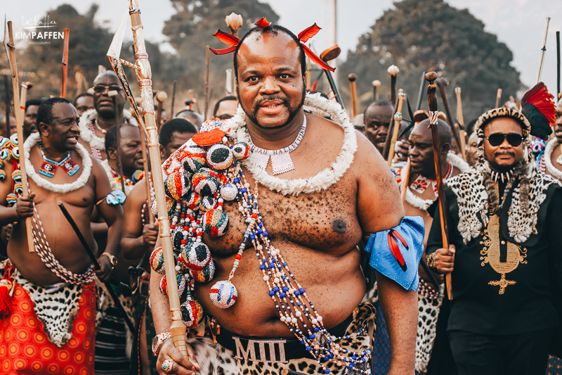 King Mswati III at Umhlanga Reed Dance Ceremony 2023