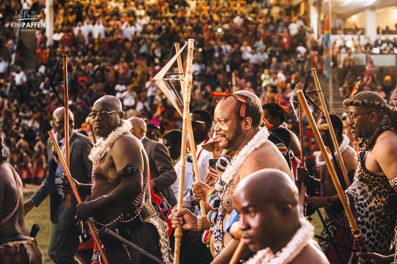King Mswati III at Umhlanga Reed Dance Festival 2023