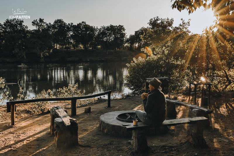 Remote camping at Limpopo River