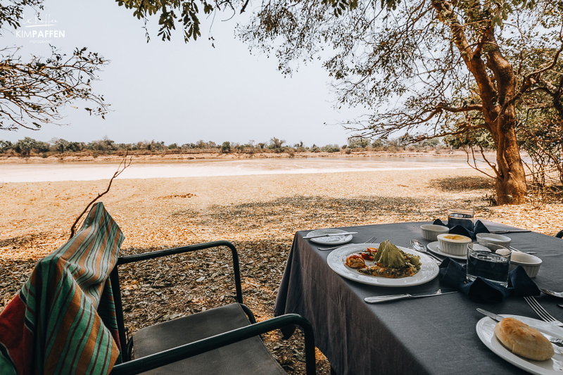 Lunch at Luangwa Bush Camp by Robin Pope Zambia