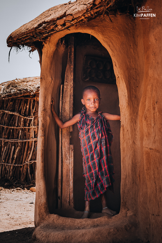 Maasai Boma or Maasai Homestead in Tanzania