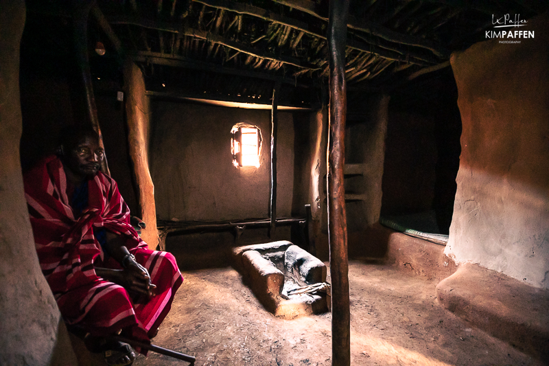 Maasai hut in Maasai Boma Kenya