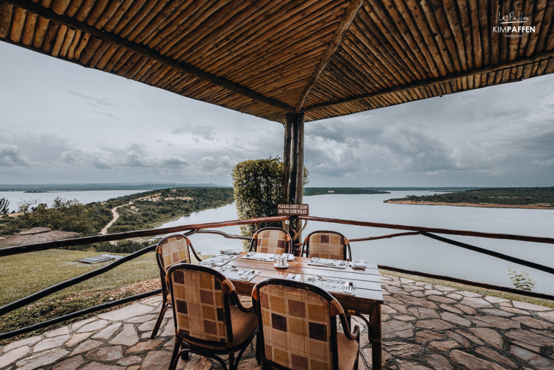 Lunch at Mweya Safari Lodge Queen Elizabeth NP