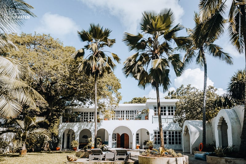 luxury villa in Diani Beach Kenya, part of Nomad Beach Resort
