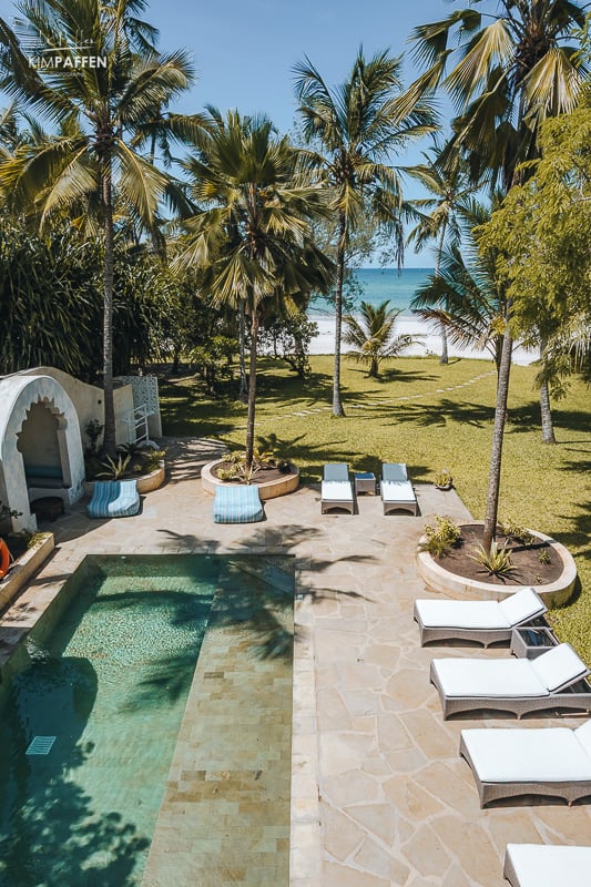 Nomads secluded private beachfront villas in Diani Beach Kenya