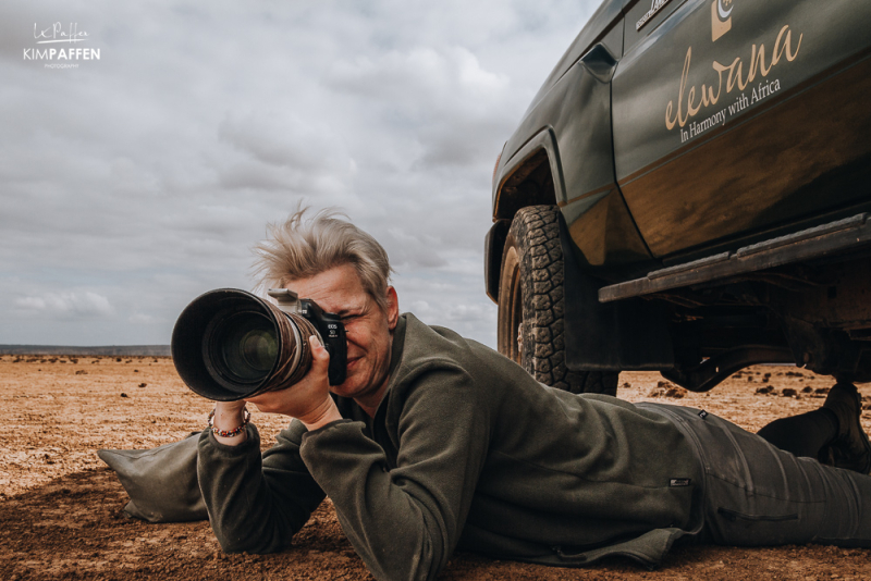 photographing wildlife in Amboseli Kenya