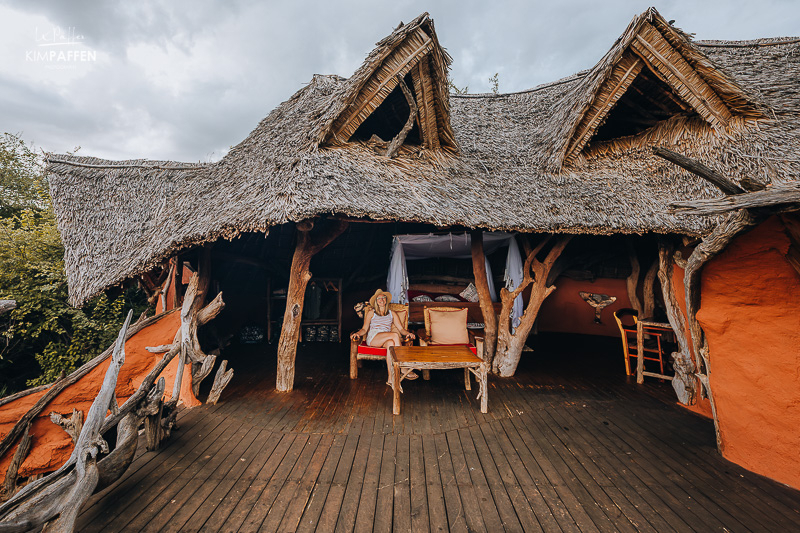 Open Air room at Il Ngwesi Eco Lodge Kenya making it one of the most special places to stay in Kenya