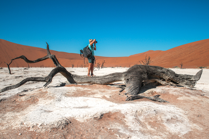 Travel photography in Sossusvlei of the Namib Desert