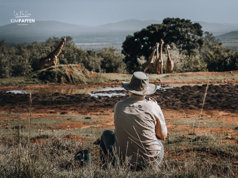 Photographing wildlife during EcoTraining Safari Guide Course Kenya