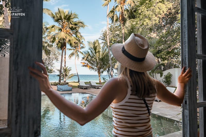 Room with access to the pool at Fisherman Private Villa Diani Beach