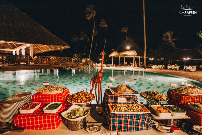 Restaurants at Neptune Pwani Beach Resort Zanzibar