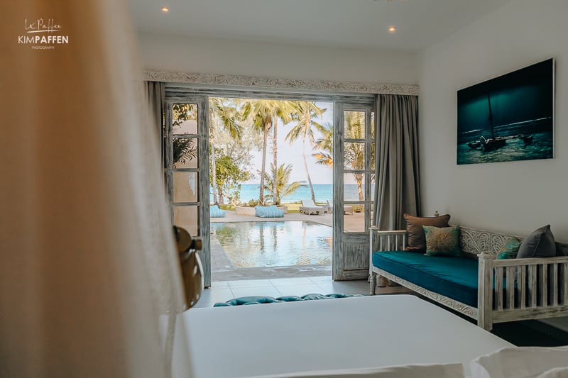 Room with access to the pool at Fishermans Villa Diani Beach