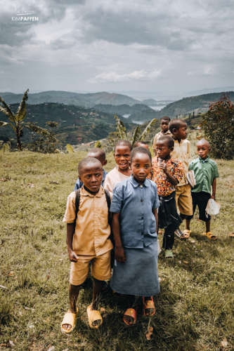 Rural villagers at Lake Kivu Rwanda