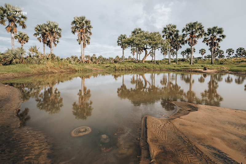 Salt lake Murchison Falls Uganda