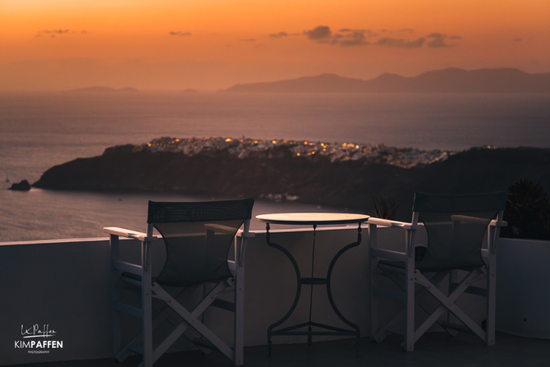 Santorini is a romantic Island for couples with amazing sunset views