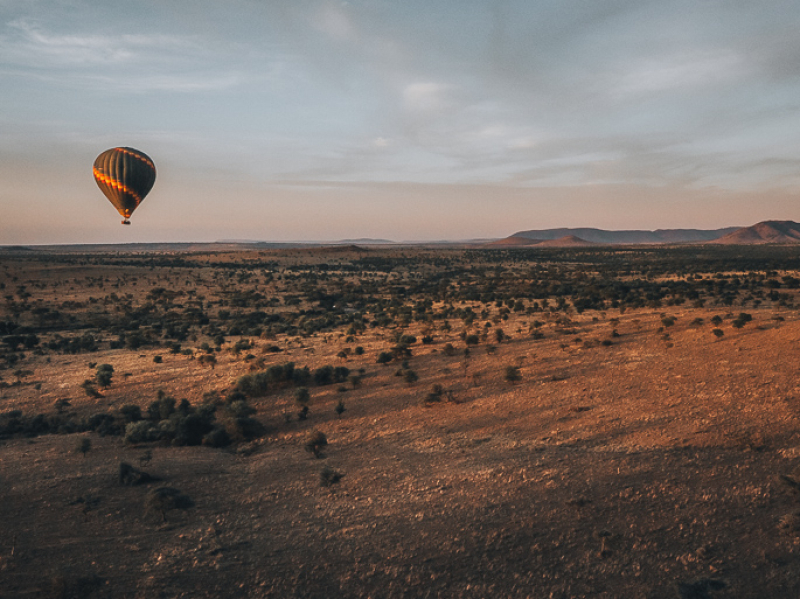 Serengeti Balloon Safari at sunrise