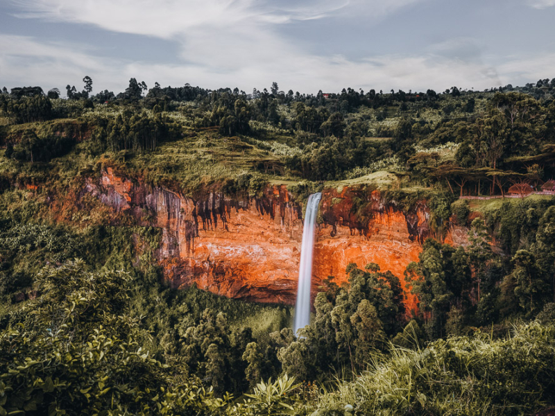 Long exposure photography at Sipi Falls Uganda