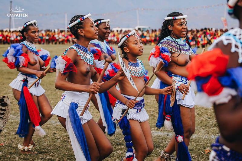 Swazi Reed Dance Eswatini at Ludzidzini Royal Village