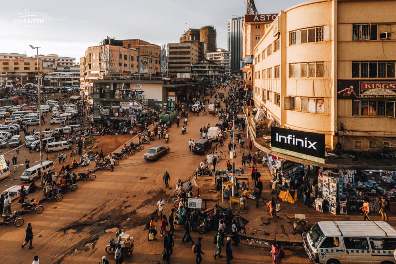 Taxi Park downtown Kampala