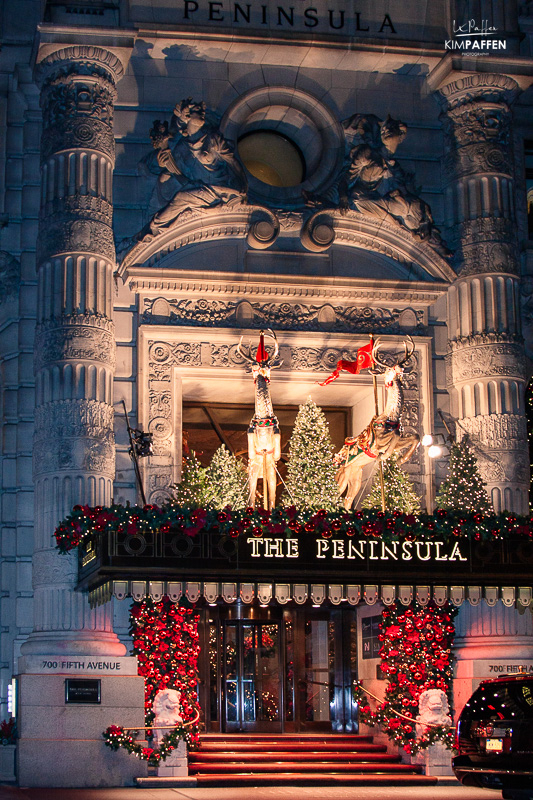 Fifth Avenue Christmas Lights at the Peninsula NYC