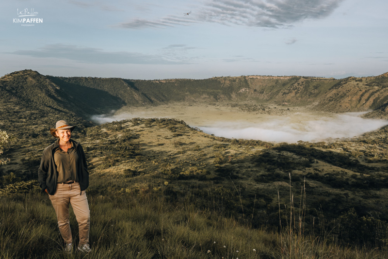 crater lake drive in queen elizabeth national park uganda