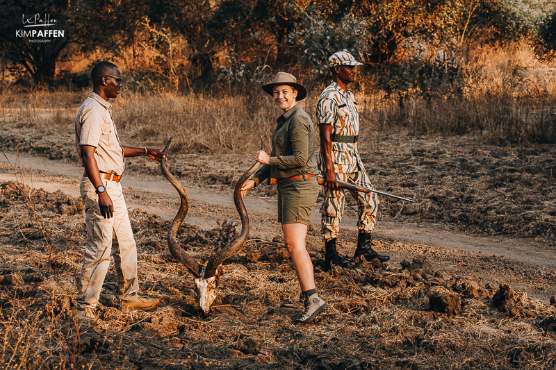 Walking safari in South Luangwa Bushcamp Company