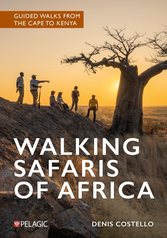 Walking Safaris of Africa Book Cover captured in Mashatu Game Reserve South Africa at sunset