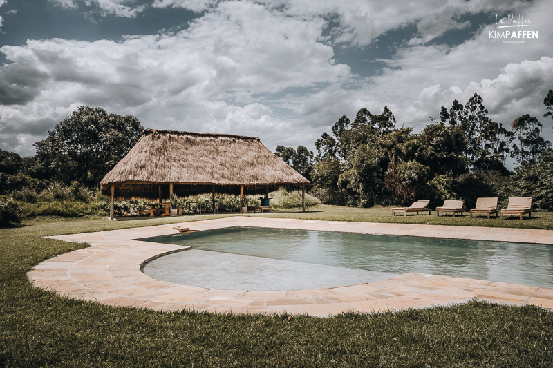 Spend free time at swimming pool during safari guide course