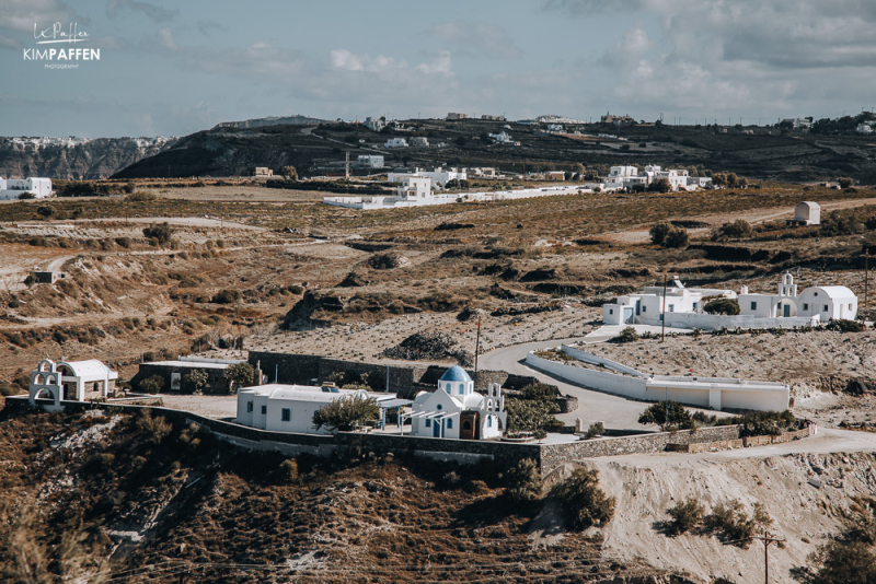 Wineries on Santorini Island in Greece