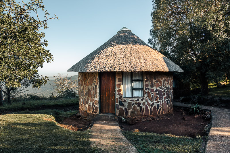 Swazi style huts in Shewula Mountain Camp