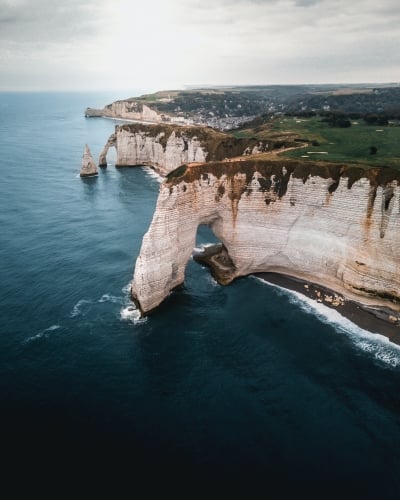 Etretat Cliffs Normandy France