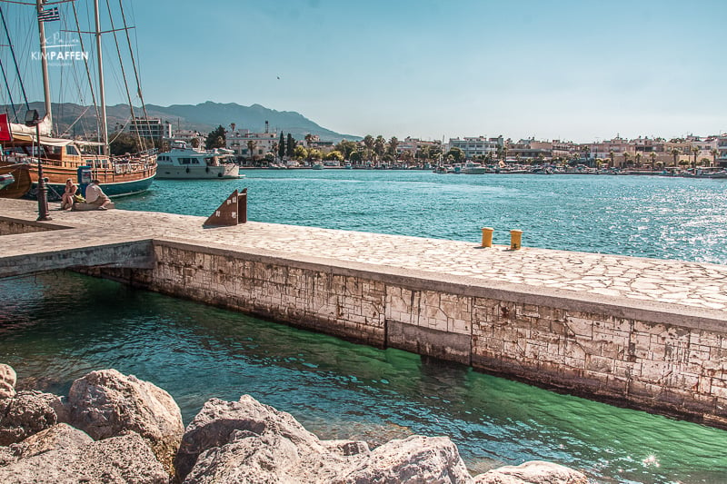 Kos Harbor located in the centre of Kos Town