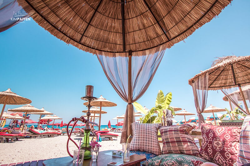 Papas Beach is one of the beach bars on Lambi Beach near Kos Town