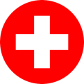 Flag of Switzerland with the Swiss cross