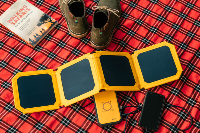 Solar panel for safari in Africa