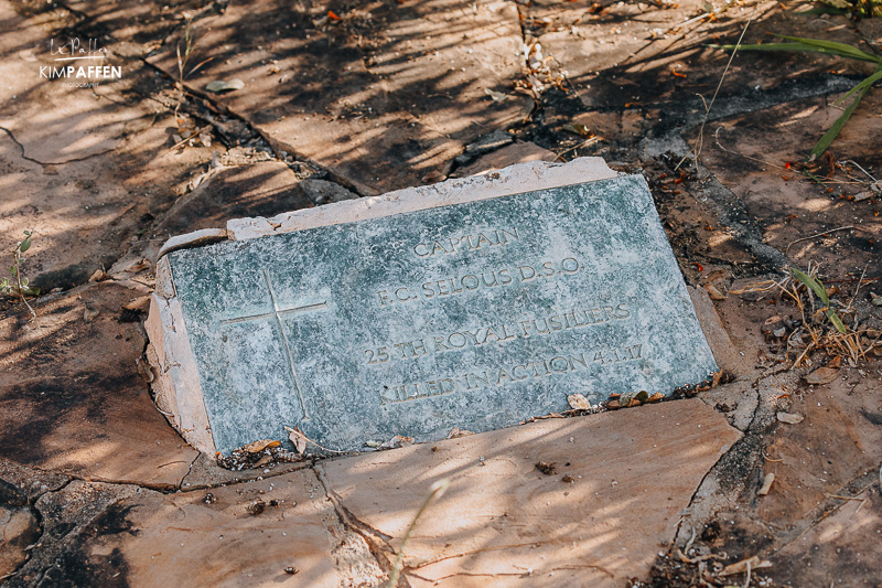 Grave of Frederick Courteney Selous at Beho Beho, inside Nyerere National Park