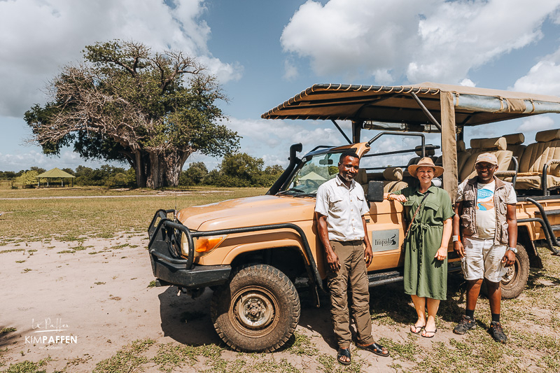 Game drive during a safari in Nyerere National Park, southern Tanzania