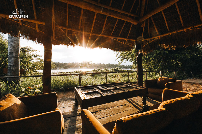 Sunrise at Selous Wilderness Camp in Nyerere National Park, Tanzania