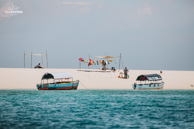 White sand beaches and turquoise sea during a Zanzibar holiday in Tanzania