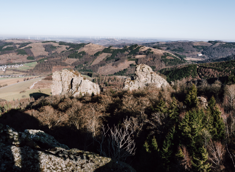 Bruchhauser Steine langs de Rothaarsteig Bruchhauser Steine langs de Rothaarsteig