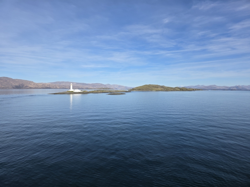 Uitzicht vanaf de ferry van Oban naar Barra